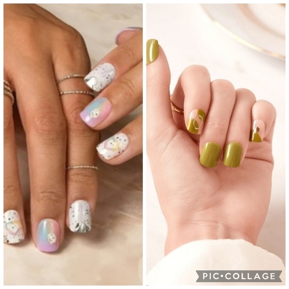 Impress short press-on nail bundle of 3